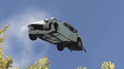 Realistic car falls from cliff | beamng | realistic car crashes.