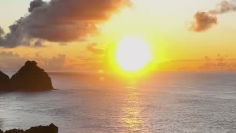 Enchanting Sunset Scene , ai video short