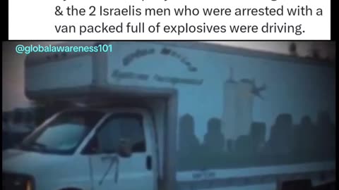 9/11 Dancing Israelis Moving Van Had A Mural Of Plane Crashing Into Twin Towers
