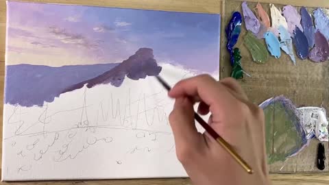 Acrylic Painting Tutorial: How to Make a Landscape Painting