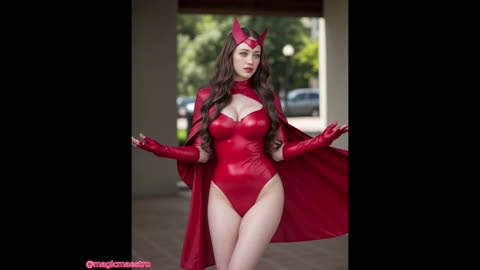 POSH - Kat Dennings as Scarlet Witch AI Generated