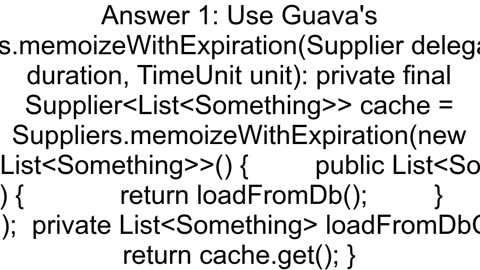 Caching the result of a method in Java