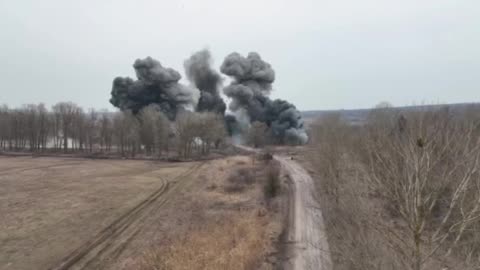 Ukraine blew up almost all the bridges.Those that did not have time to undermine
