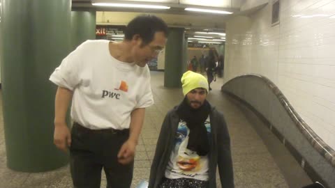 Luodong Massages Gay White Man In Subway Station