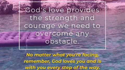 No matter the storm you're facing, remember, God loves you and is with you every step of the way.