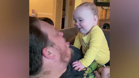 Funniest daddy and baby Moments