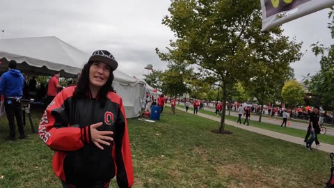 LONG CONVERSATION WITH A YOUNG WOMAN & ANOTHER WOMAN TRIES TO CORRECT PREACHER (OSU VS RUTGERS)