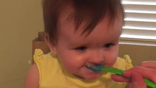 HILARIOUS teething toddler