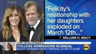 Sentencing day for actress Felicity Huffman in 'Varsity Blues' college entrance scam