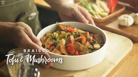Easy Braised Tofu and Mushrooms Recipe