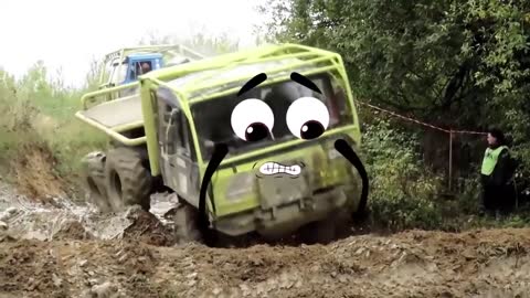 Funny Car Videos. Cartoon Cars. Car Crashes