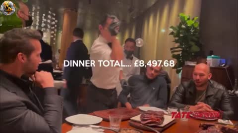 Tate spends $10,000 on dinner With Salt Bae