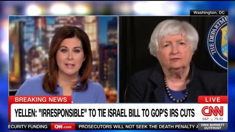 Treasury Secretary Janet Yellen Discusses Proposed GOP Cuts In IRS Funding On CNN's Outfront Show