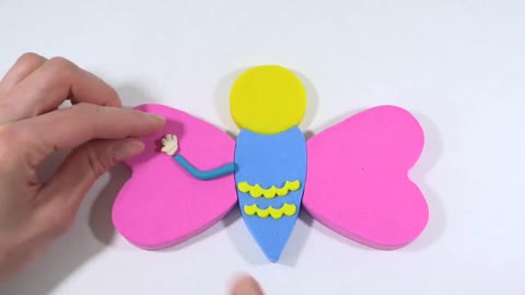 Make Clay Modeler Butterfly For Kids