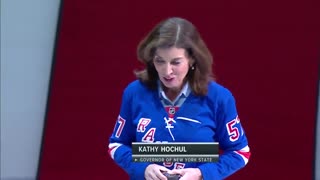Hockey Fans Give Gov. Hochul the Total Opposite Response That She Was Hoping For