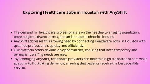 Exploring Healthcare Jobs in Houston with AnyShift