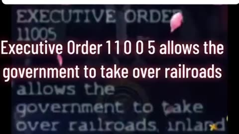 Listen carefully! The original Executive orders were put into place a long time ago! Regards, Niko