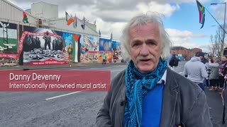 Ireland: Belfast"s International Wall becomes the Palestinian Wall