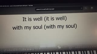 IT IS WELL WITH MY SOUL