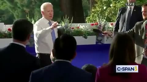 Joe Biden snaps at ABC's Kaitlin Collins for actually asking questions.