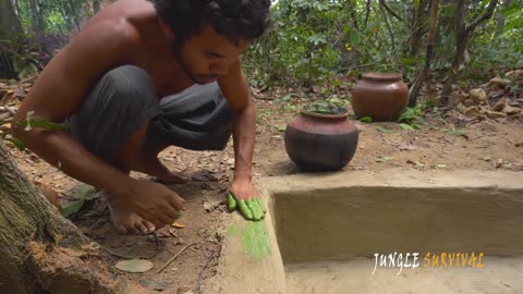How to Build Ancient Temple Swimming Pool by Ancient Skills