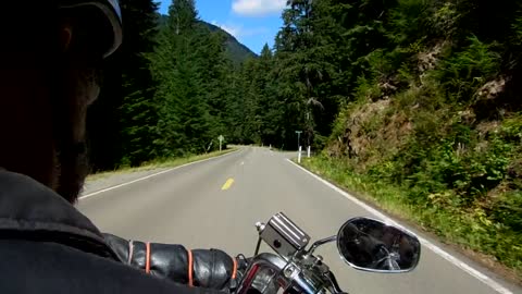 Riding Into Mt Rainier from the East Side