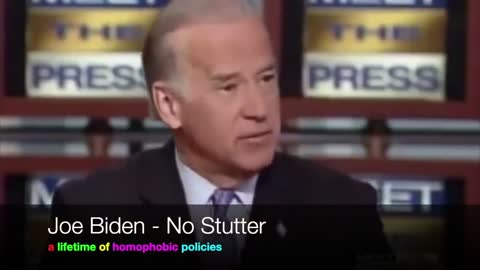 Shocking Biden Fed up with LGBTQ Speaking against gay marriage.