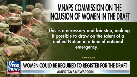 Proposed legislation would require women to register for draft