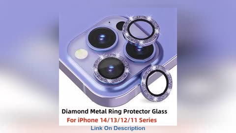 Diamond Camera Lens Protector For iPhone 14 13 12 Pro