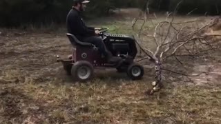 Lawn Mower Wheelie