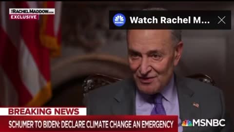 Schumer wants Biden to call an climate emergency so they can have emergency powers!😬