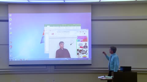 Math Professor Fixes Projector Screen (April Fools Prank)