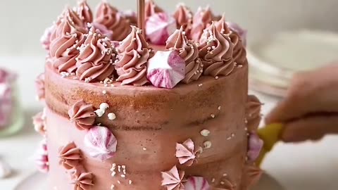 Pink champagne cake