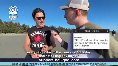 Justin Trudeau thinks he works more than Canadians