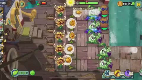 Plants vs Zombies 2 Pirate Seas - Day 17