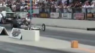 King & Marshal Top Fueler Giant Wheelstand 2007 NHRR