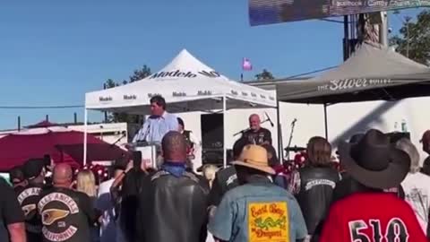 Tucker Makes Surprise Appearance To Attend Hells Angel Founder's Funeral