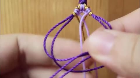 DIY braided rope, peach blossom bracelet, super pretty10