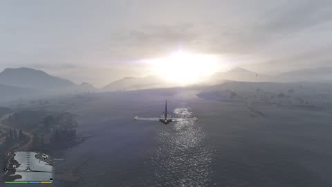 GTA V JET FLYING ON THE OCEAN #GTAV #gameplay