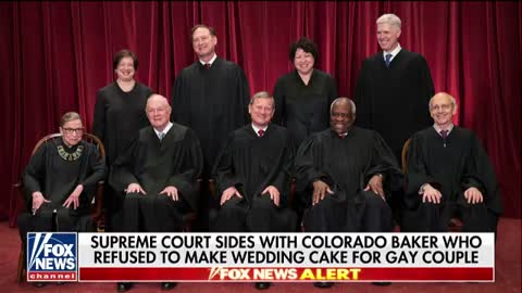 Supreme Court sides with Colorado baker who refused to make wedding cake for gay couple