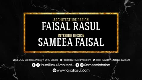Luxurious House in Lahore design by Faisal Rasul & Interior design by Sameea Faisal