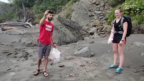 American Ninja Warriors spotted cleaning the beach!