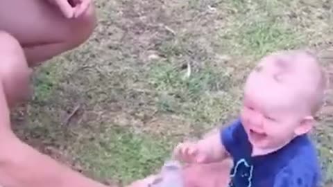 Funny Baby Videos playing # Short