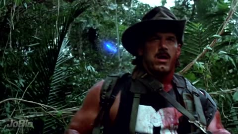 PREDATOR Movie Clip - Mini-Gun Scene (1987) Arnold Schwarzenegger Sci-Fi Action Movie HD