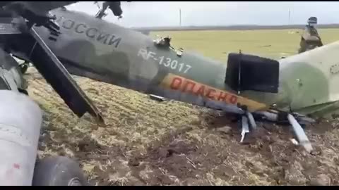 BBC - The Ukrainian army destroyed the helicopter of the Russian army