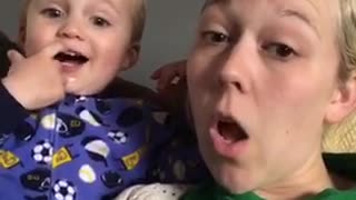 Baby Socks Mom During Selfie Video