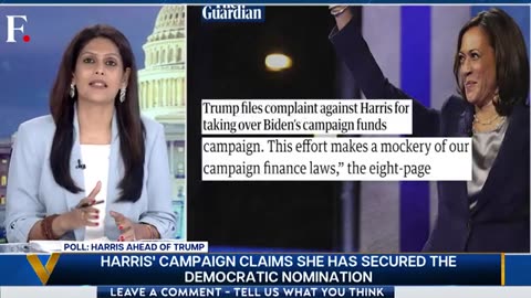 Trump Files Complaint as Kamala Harris and Democrats Raise 250 Million Vantage with Palki Sharma