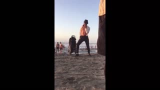 Michael Jackson Look Alike Performing Cartagena Beach Columbia