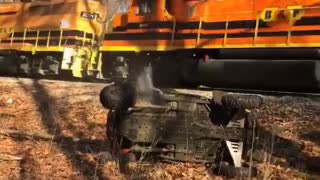 Train Takes Out Razor