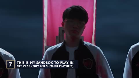 Faker Top 10 Career Plays Lol esports